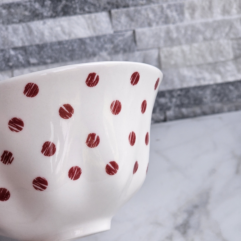 Anthropologie Butterfly Teacup Set with Red Polka Dots - Set Of Two. - Picture 10 of 10